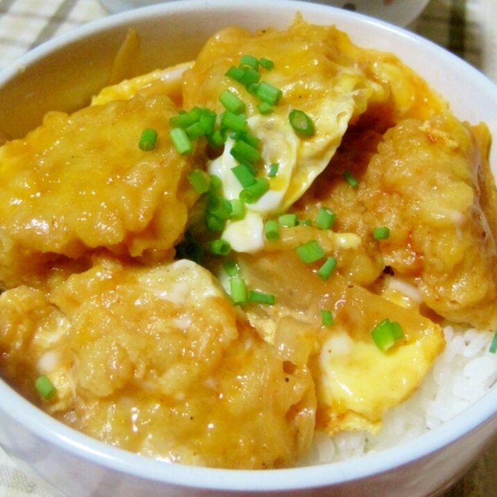 ケチャップ味♪チキンナゲット親子丼